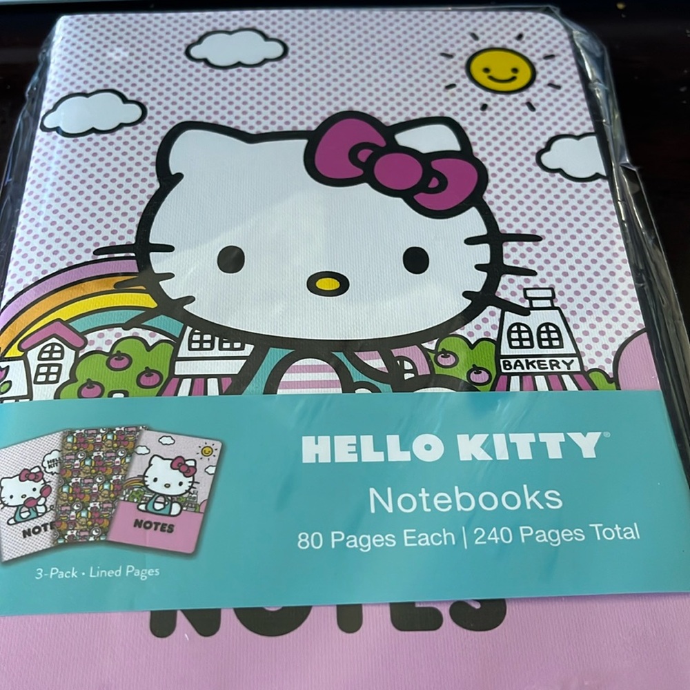 Hello Kitty 3 pack notebooks